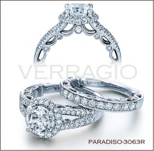 Paradiso-3063R diamond engagement ring from Verragio