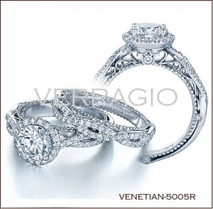 Venetian-5005R diamond engagement ring from Verragio