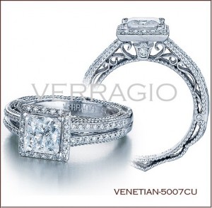 Venetian-5007P diamond engagement ring from Verragio