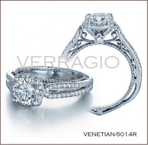 Venetian-5014R diamond engagement ring from Verragio