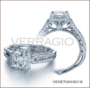 Venetian-5016 diamond engagement ring from Verragio