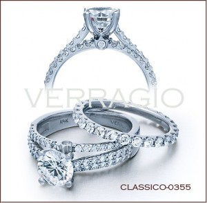 Classico-0355 diamond engagement ring from Verragio