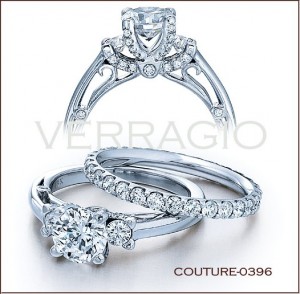 Couture-0396 diamond engagement ring from Verragio