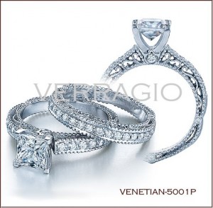 Venetian-5001P diamond engagement ring from Verragio