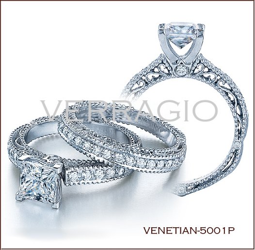Venetian5001P diamond engagement ring from Verragio