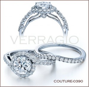 Couture-0390 diamond engagement ring from Verragio