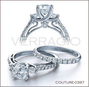 Couture-0397 diamond engagement ring from Verragio