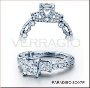 Paradiso-3007P diamond engagement ring from Verragio