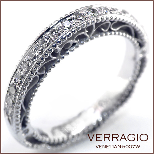 Venetian-5007W - Matching wedding band to Venetian-5007 engagement ring
