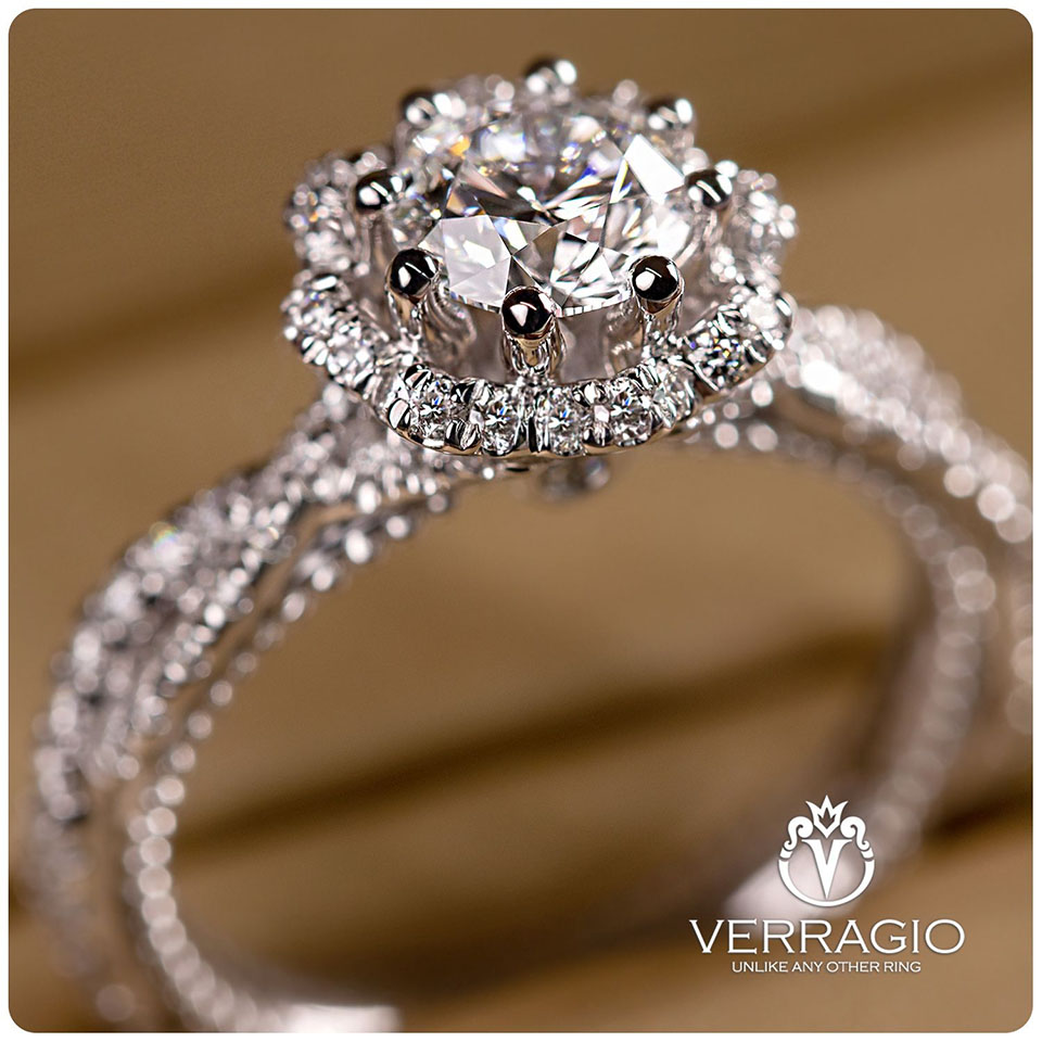 Verragio platinum diamond engagement ring