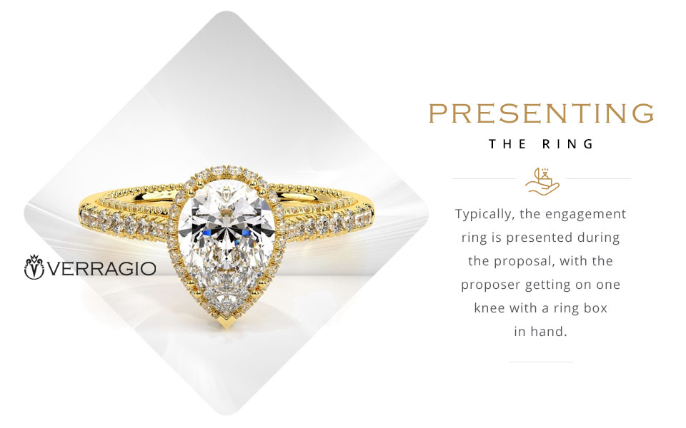 presenting the engagement ring