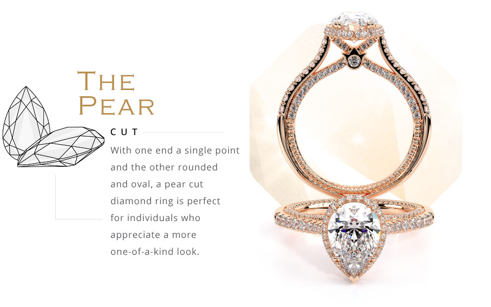 the pear cut engagement ring