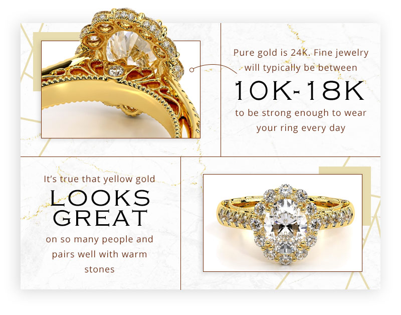 pure gold and fine jewelry karats