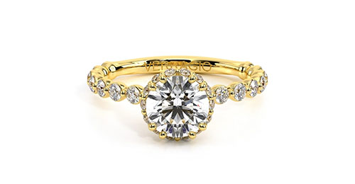 verragio yellow gold engagement ring