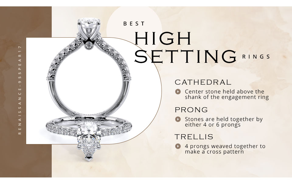 best high setting engagement rings