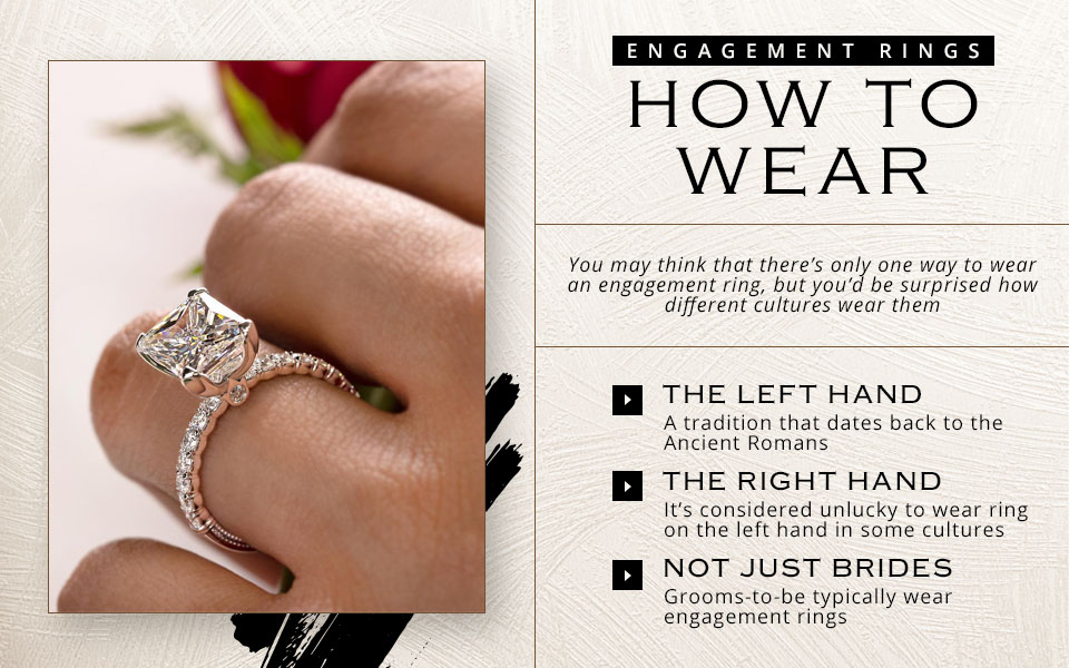 engagement rings how to wear
